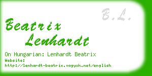 beatrix lenhardt business card